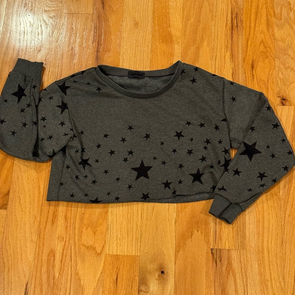 Jo and Jax Kids Cropped Star Sweater